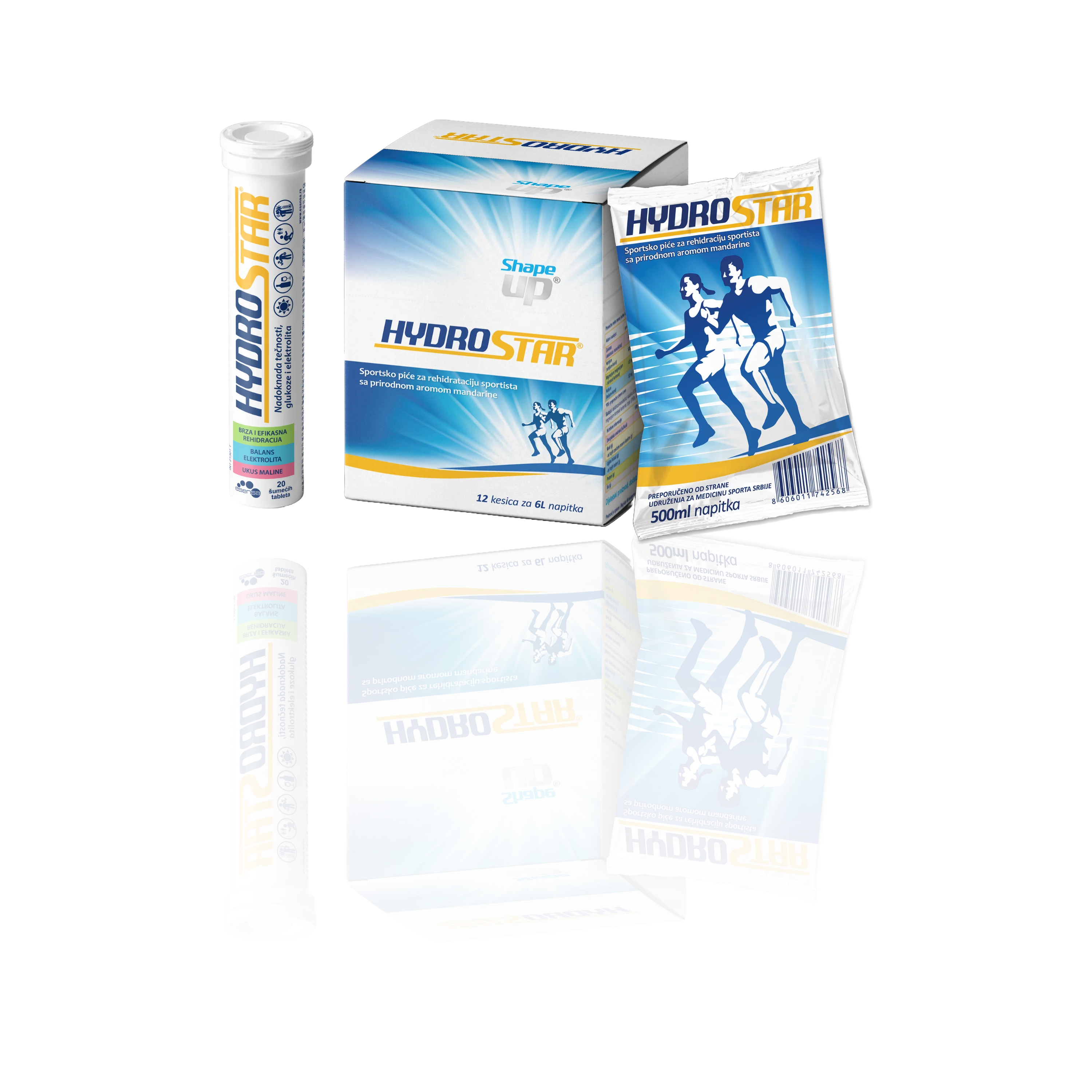 Hydrostar šumeće tablete i kesice za rehidrataciju